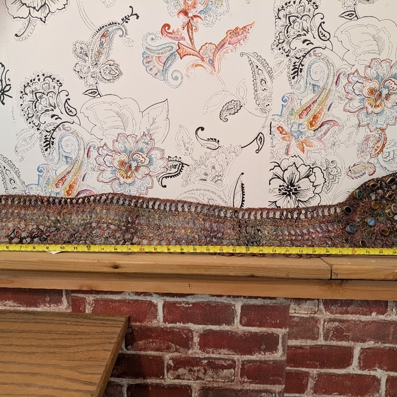 Vintage Metal Belt Multicolor Gemstone Statement. From 1970 Off The Runway. main image 6